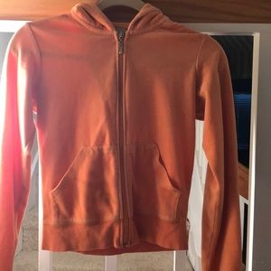 Orange hooded jacket